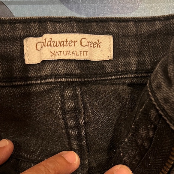 Coldwater Creek Dark Gray Jean Shorts - Picture 2 of 12